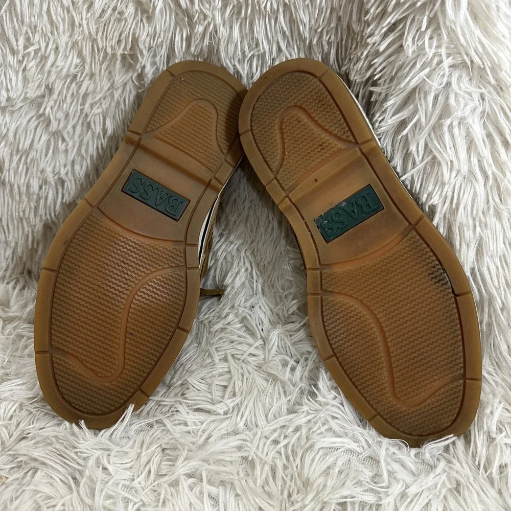 Women's 7M G H Bass Cayman‎ Loafer Leather Lace Boat Shoes